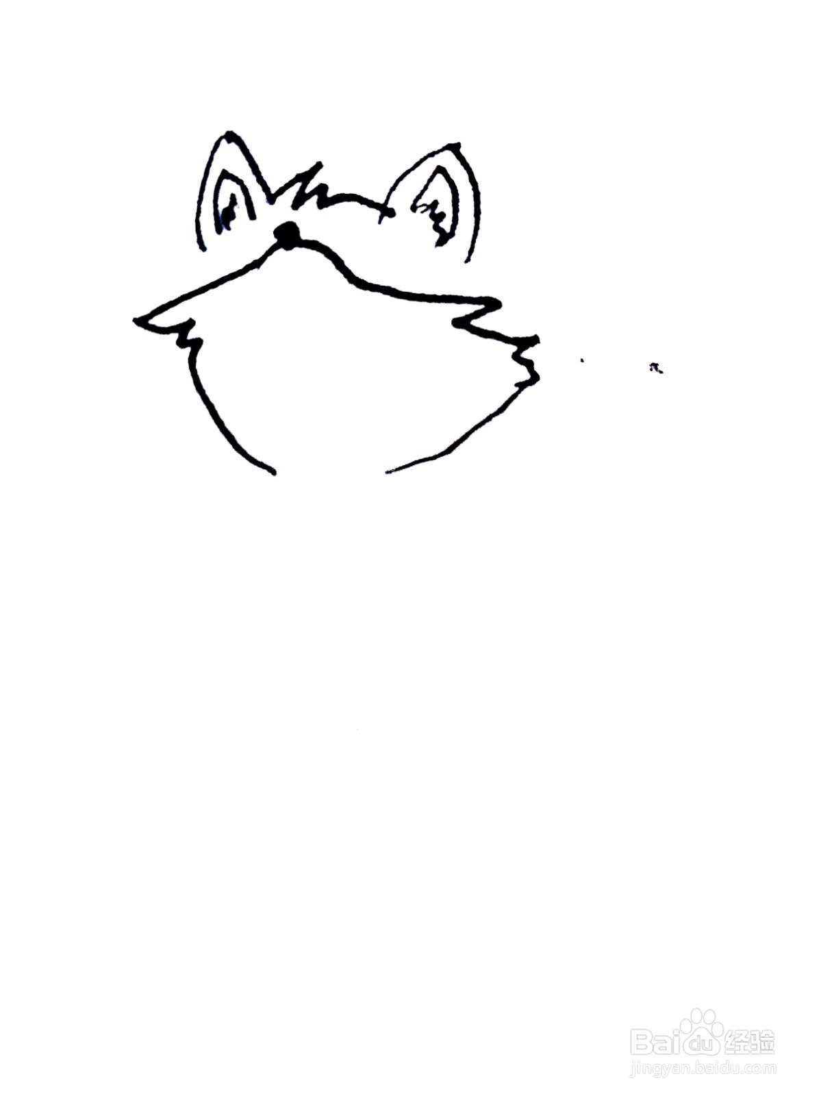 奔跑的小狐狸线描画怎么画