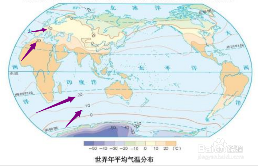 怎样学习初一地理等温线图的判读