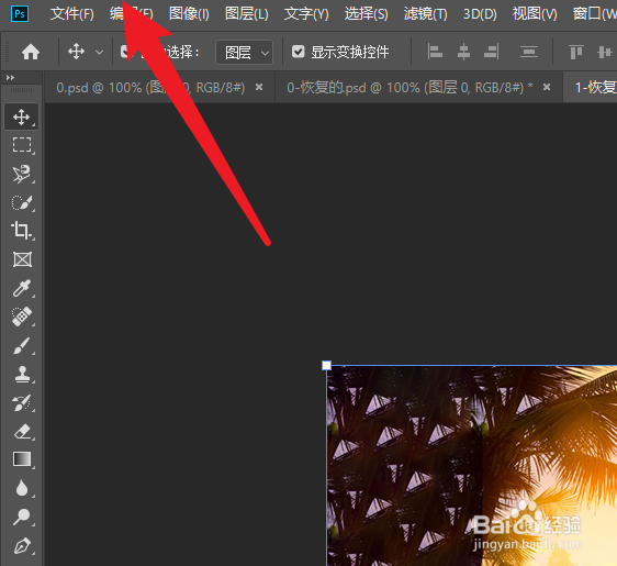 photo shop软件如何添加自定义图案
