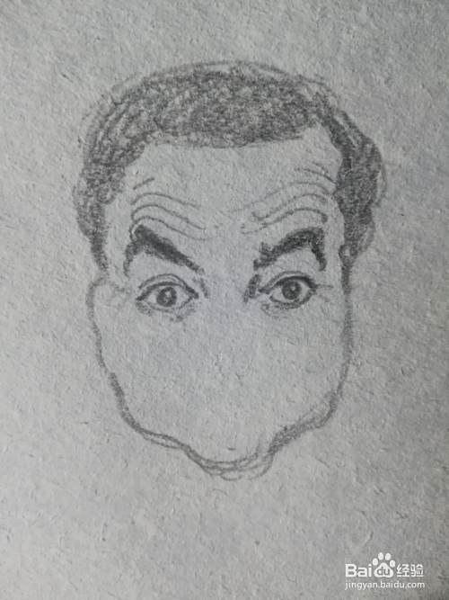 怎么画搞笑的漫画人物肖像 百度经验