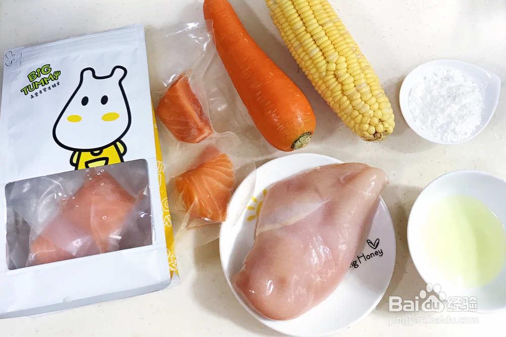 怎么做鸡胸肉三文鱼肠（宝宝辅食）？