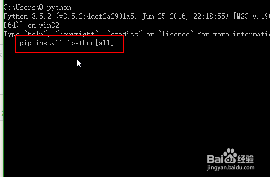 windows系统怎么安装ipython ipython安装