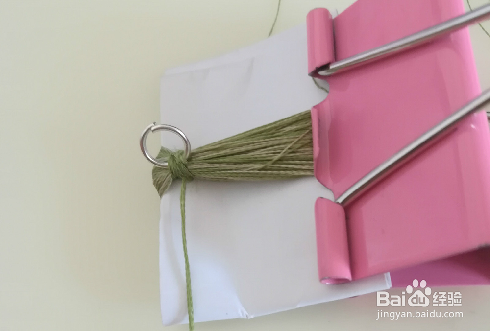 做杂色流苏的方法