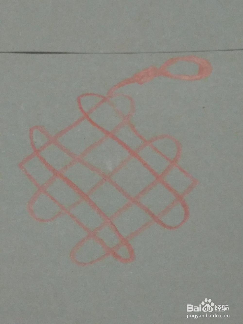 平安结 彩铅线稿 绘画教程