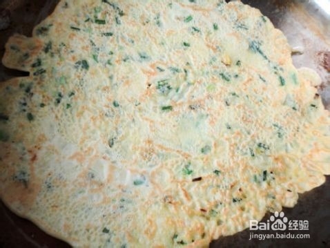 爱心早餐：野蒜鸡蛋饼的做法