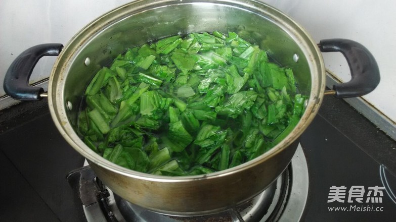 白灼油麦菜的做法