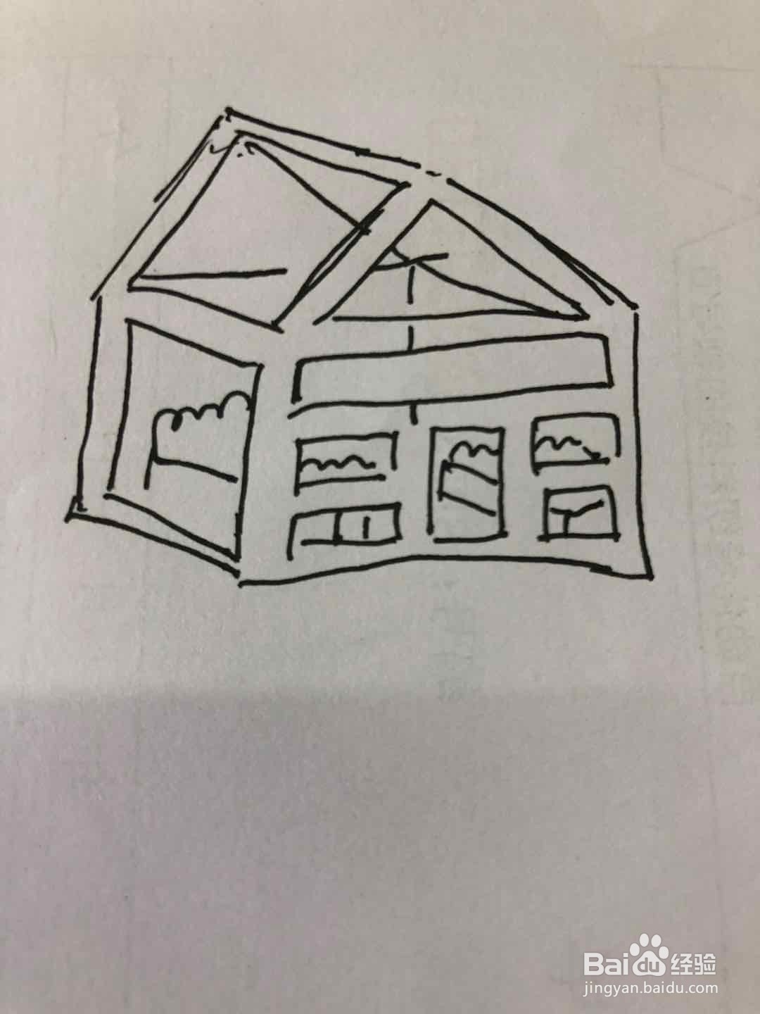 科学小温室简笔画