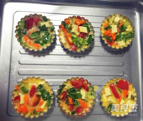 杂蔬鸡蛋芝士杯