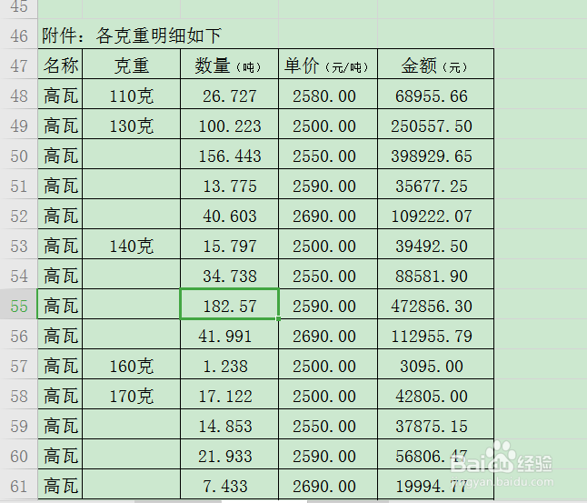 WPS表格如何批量合并相同单元格