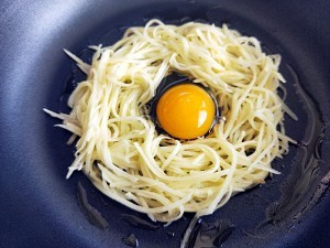 健康养生佳品土豆丝鸡蛋饼的做法
