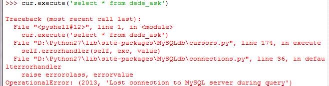 Python教程：[24]connect MySQL 10060错误