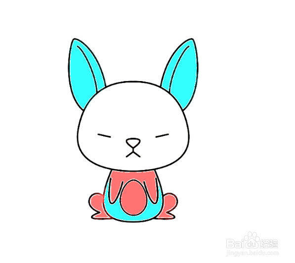 如何画卡通兔子的简笔画？