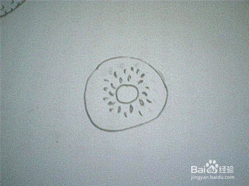 简笔画猕猴桃是这样画的