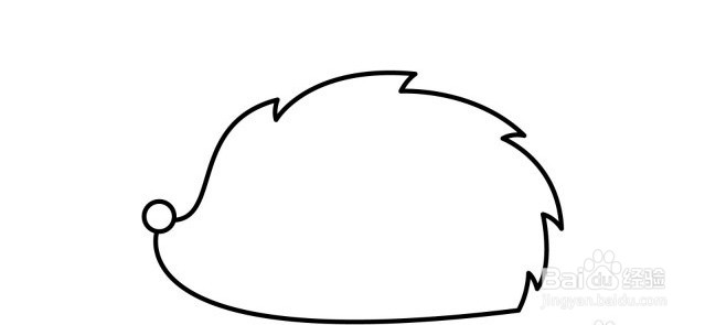 怎么画刺猬的简笔画