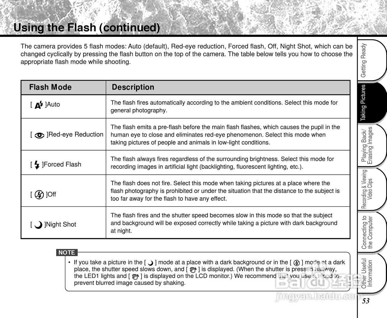 东芝PDR-2300数码相机使用说明书:[6]