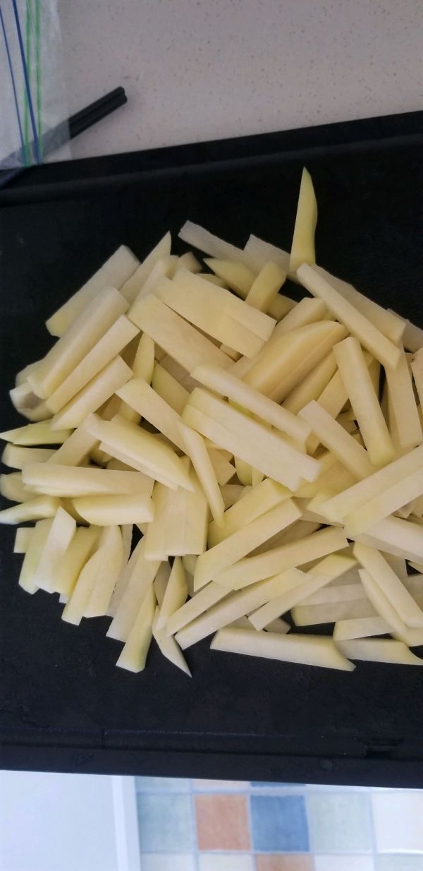 蒜薹土豆洋葱溜肉片