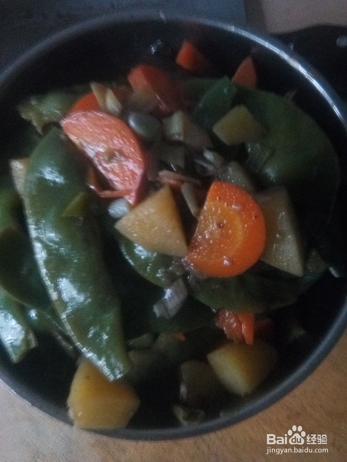 豆角炖土豆块