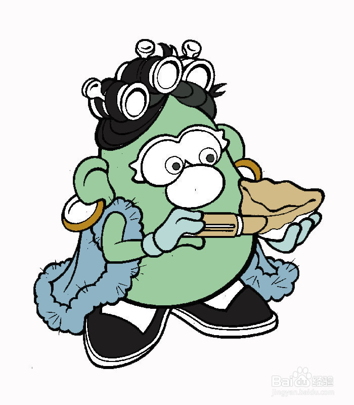 卡通怪物的简笔画