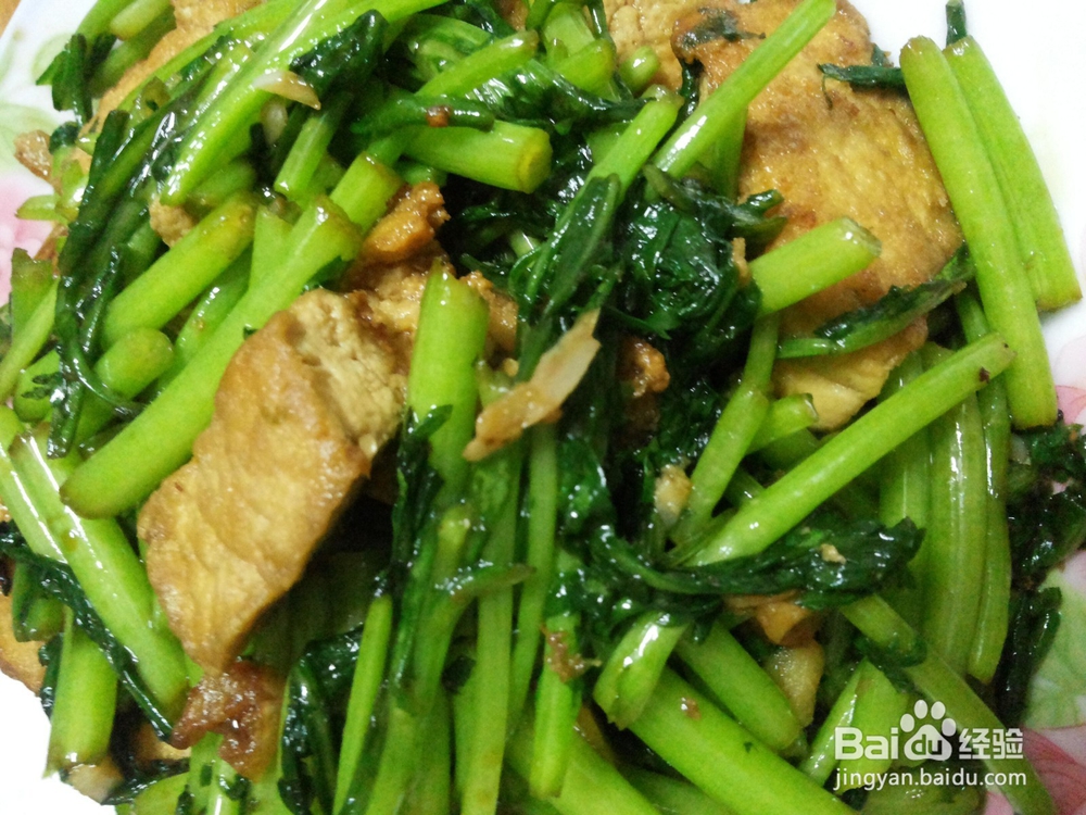 茼蒿炒豆腐这样做好吃