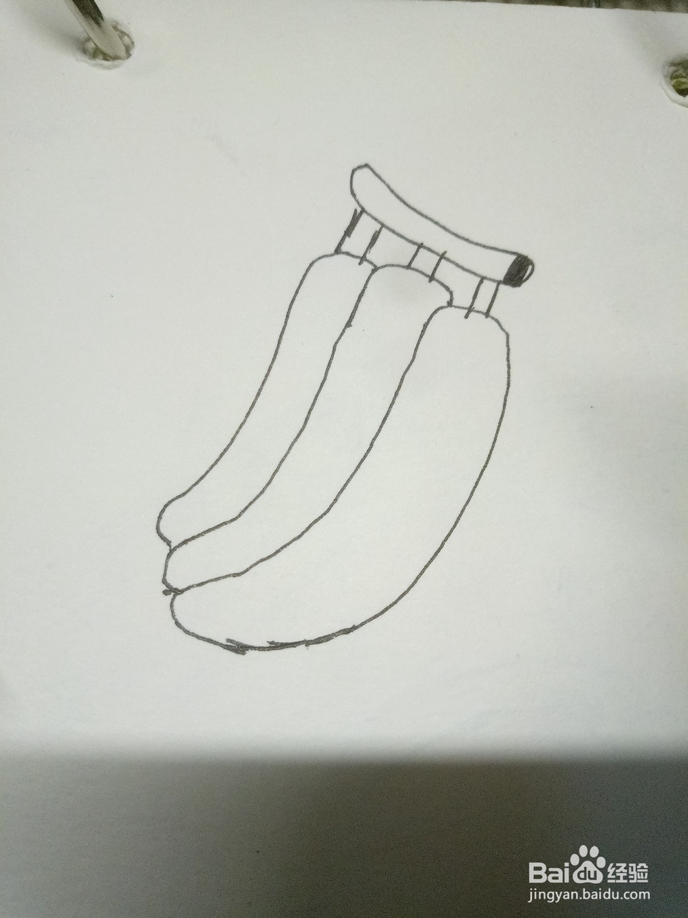 怎么画简笔画水果类之香蕉