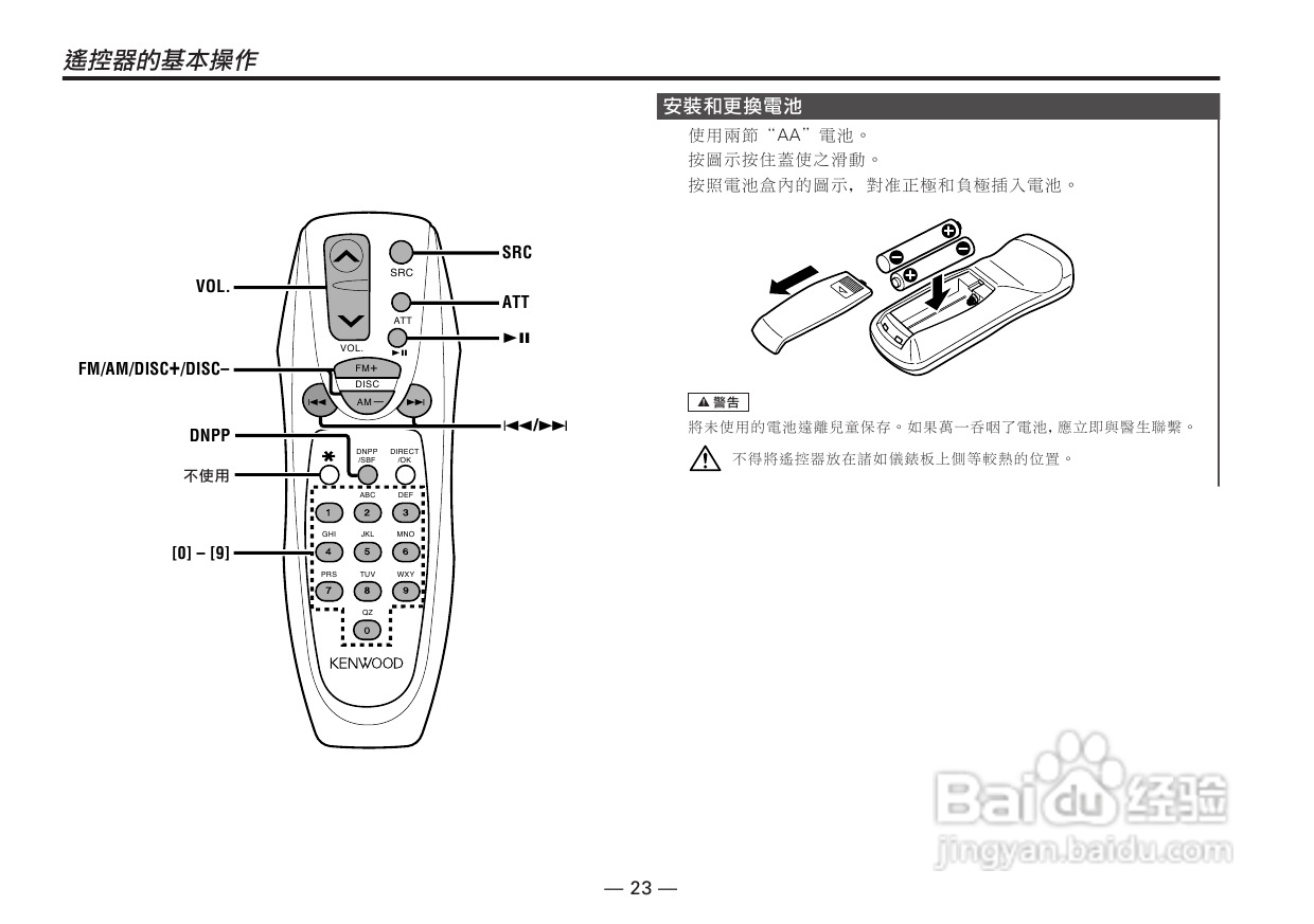 KENWOOD KDC-MP4026/KDC-MP4026G CD接收机使用说明书:[2]
