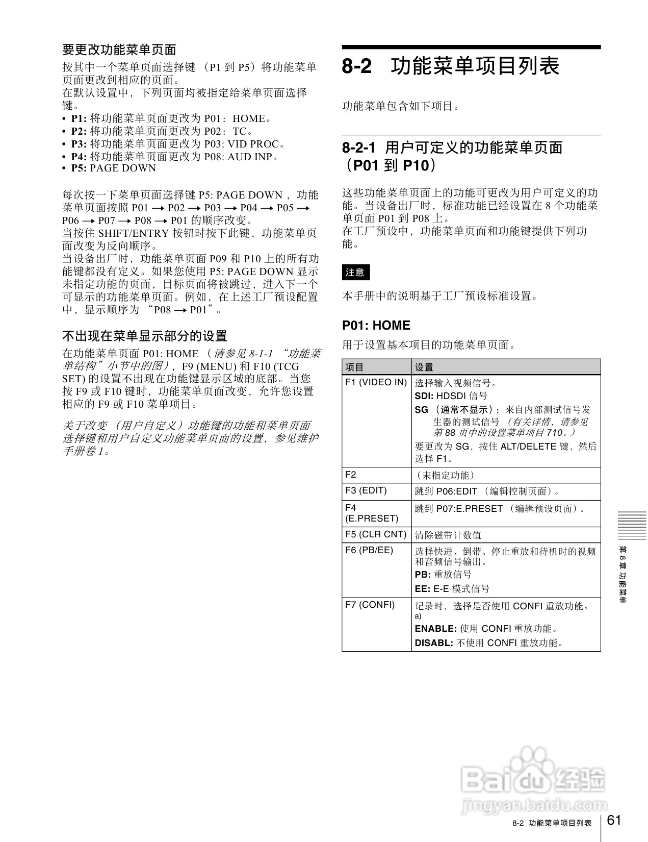 SONY HDW-1800/D1800高清晰度数字磁带录像机操作手册:[4]