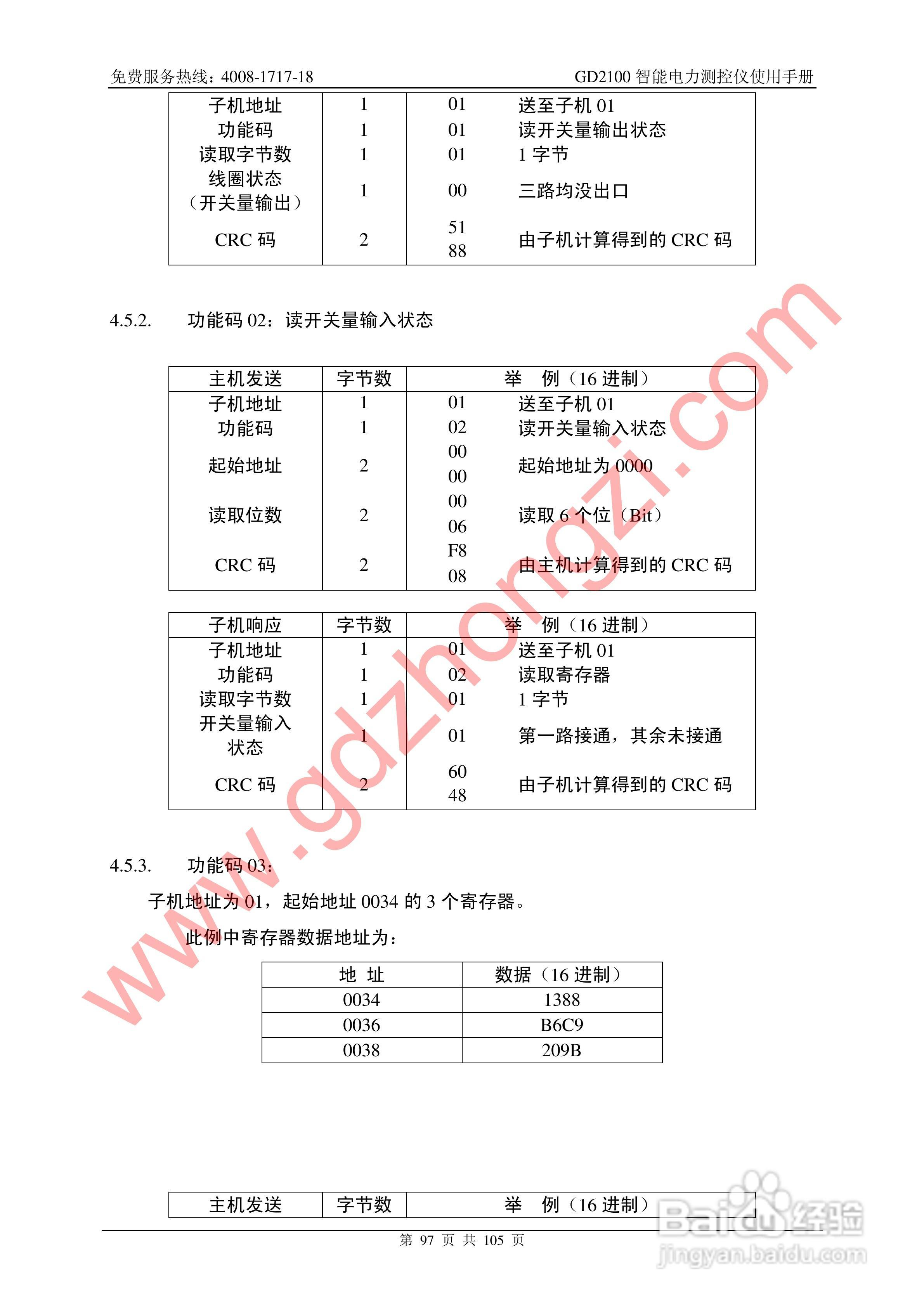 国电中自GD2100智能电力监测仪使用说明书:[10]
