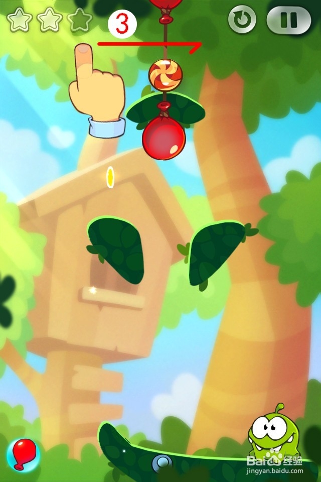 割绳子2满星攻略图：[2]第6至10关森林攻略