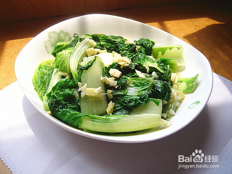 炝炒小白菜——舌尖上的家常味道