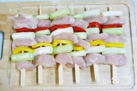 香辣日式烧鸡肉串