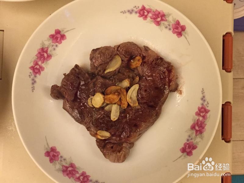 蒜煎牛排的做法