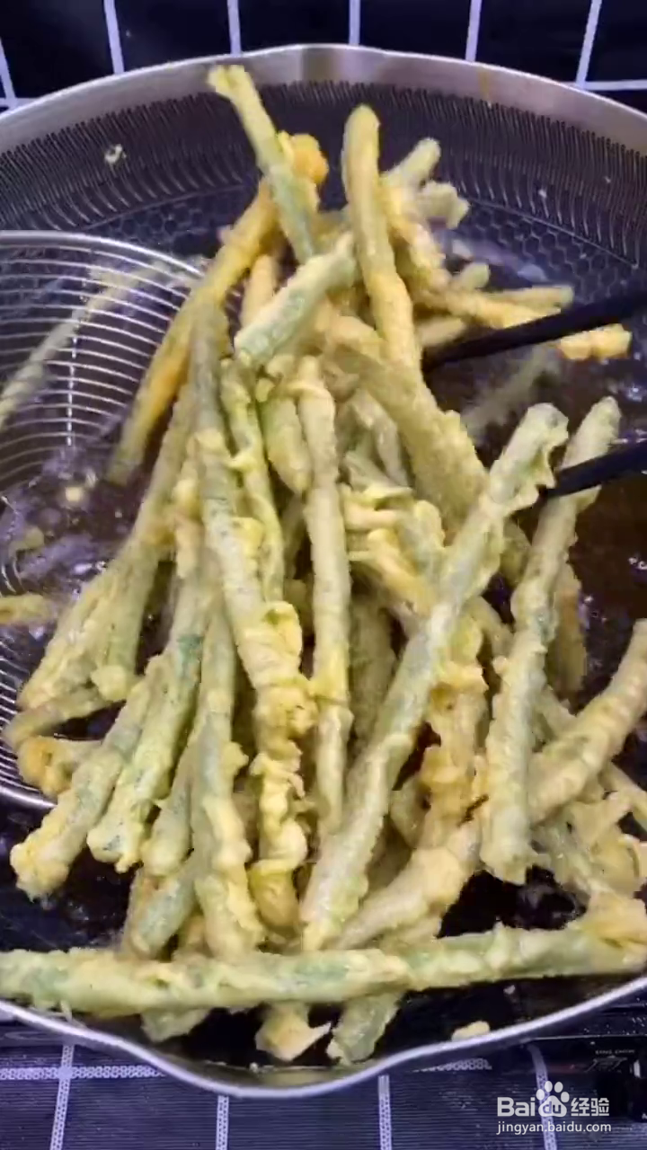 如何制作酥脆好吃的炸长豆角？
