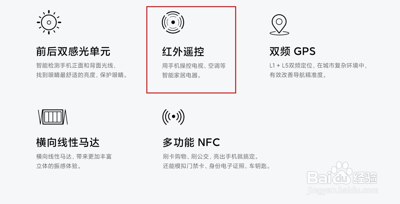 小米手机是否支持红外遥控功能