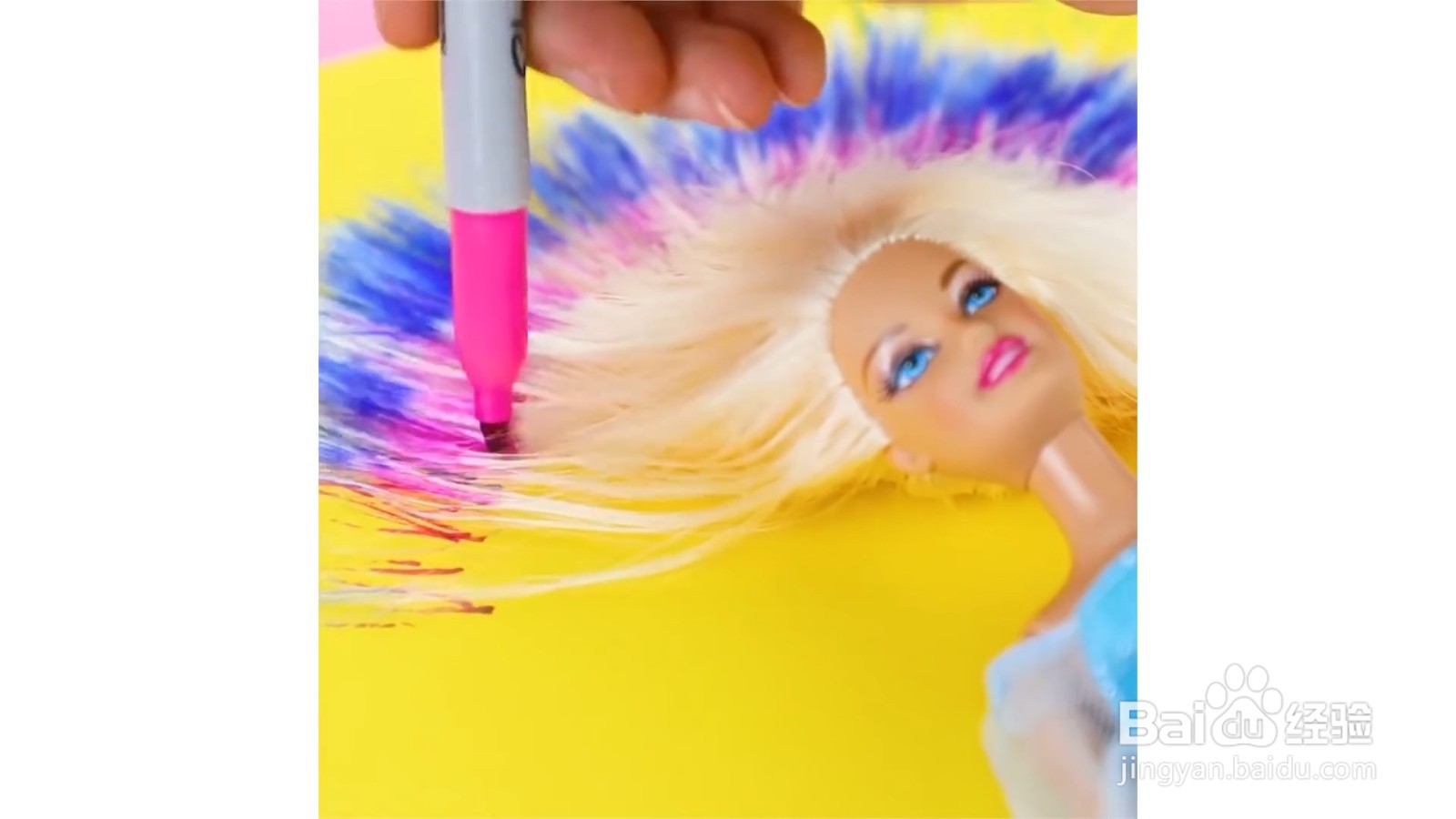 如何给芭比娃娃染头发