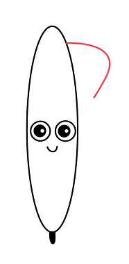 简笔画—如何画儿童画圆珠笔