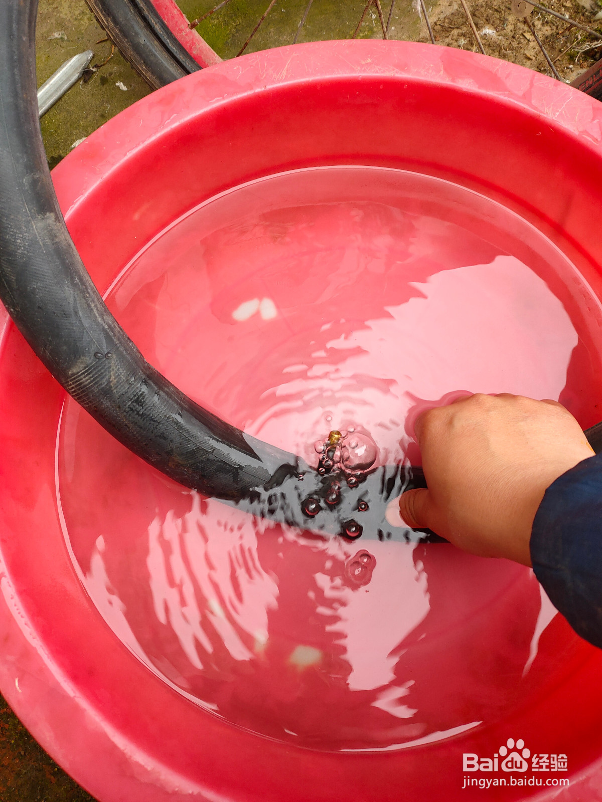 图示自行车补胎步骤说明