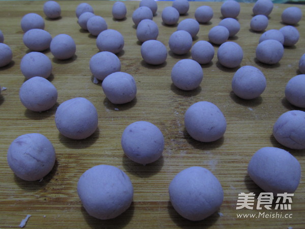 酒酿紫薯小汤圆
