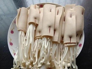 千张金针菇卷怎么做