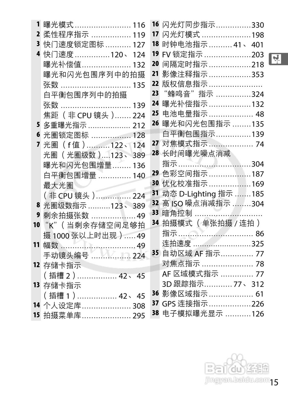 尼康D3数码相机使用说明书:[5]