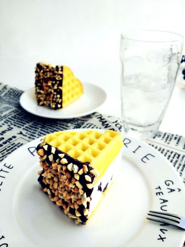 华夫冰淇淋三明治