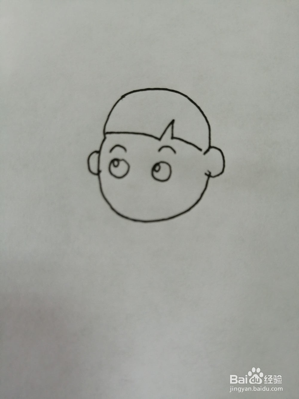 可爱小男孩怎么画