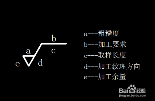 cad表面粗糙度符號的繪製以及標註