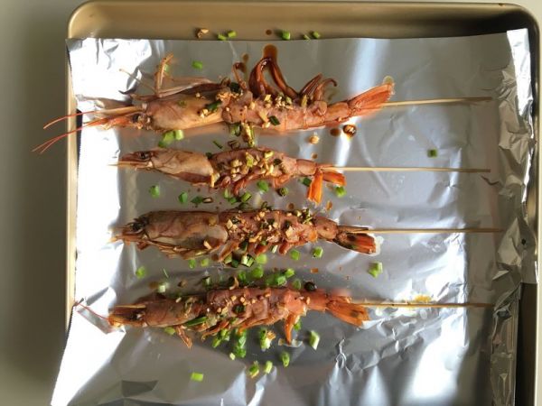 蒜香烤阿根廷红虾
