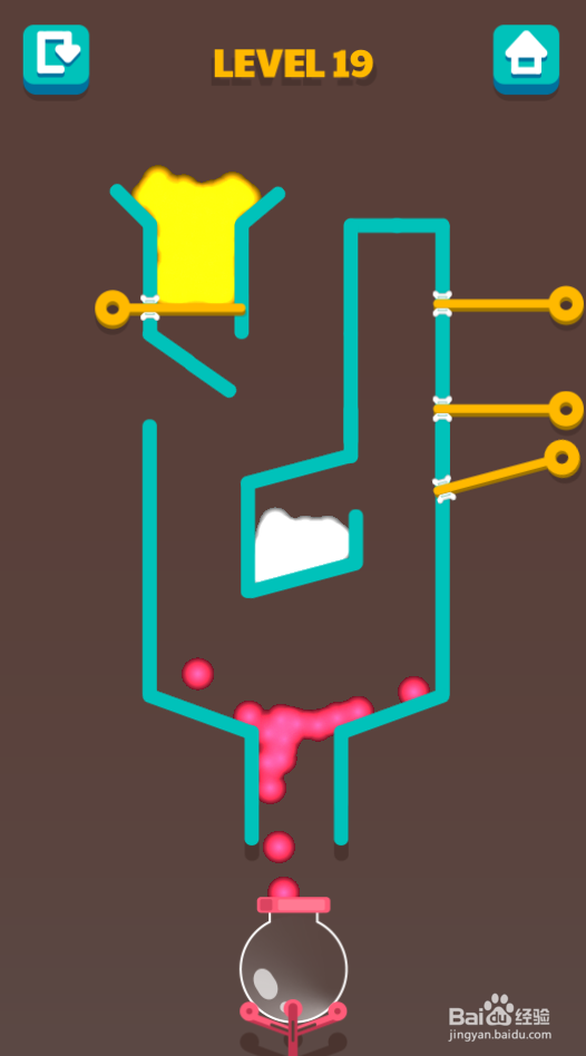 Colored Water and Pins的Level 19如何通过