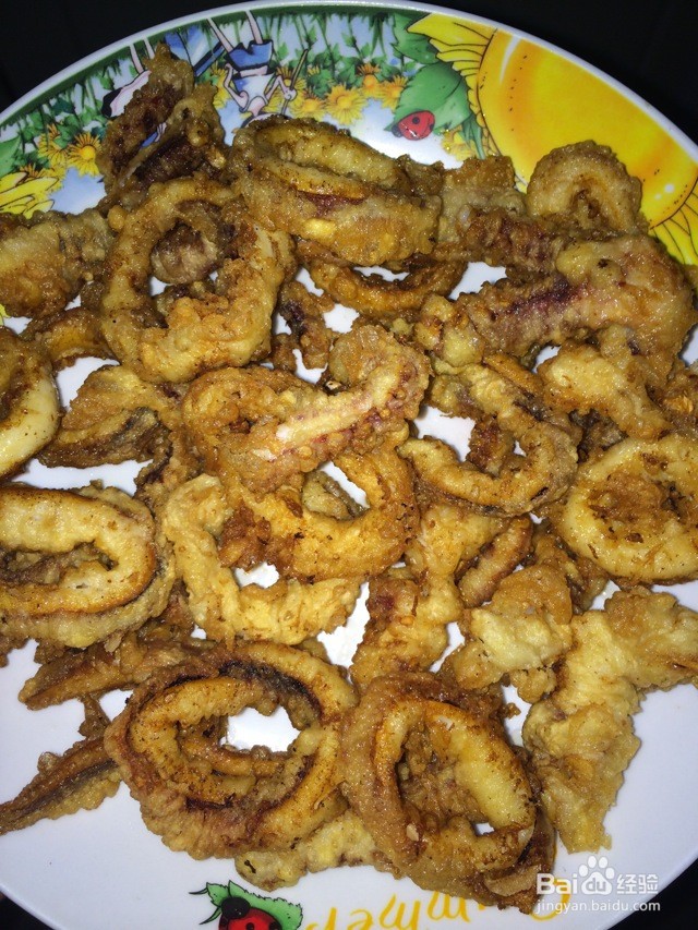 香酥鱿鱼圈的做法