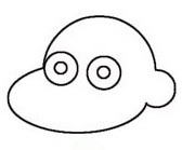 简笔画：可爱的蜡笔小新