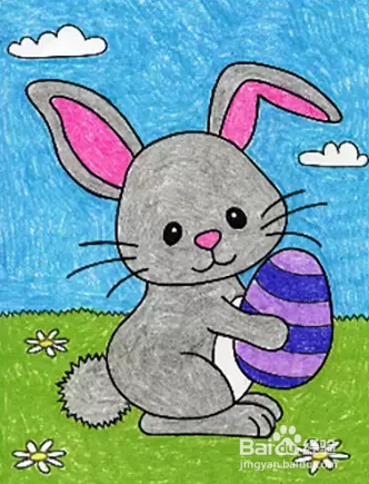 如何画可爱的兔子