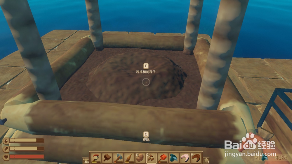 raft木筏求生怎么种棕榈树