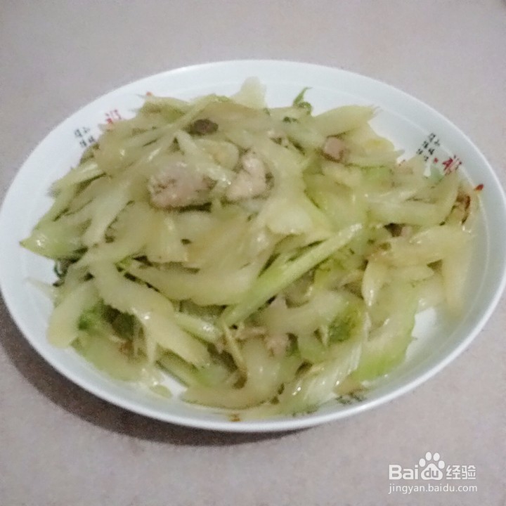 猪肉炒芹菜的做法