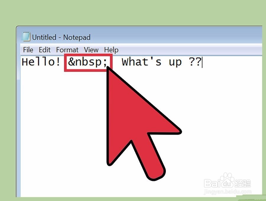 如何在HTML中加入空格